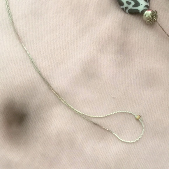 Fashion White & Black With Silver Chain  Wrap Layer Necklace - Picture 7 of 10